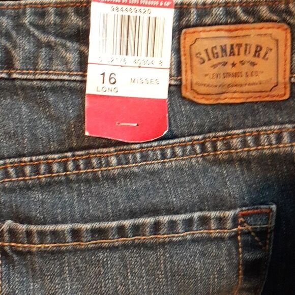 Levi's Levi Strauss signature jeans mid-rise boot cut misses 16 long new NWT - Picture 5 of 7